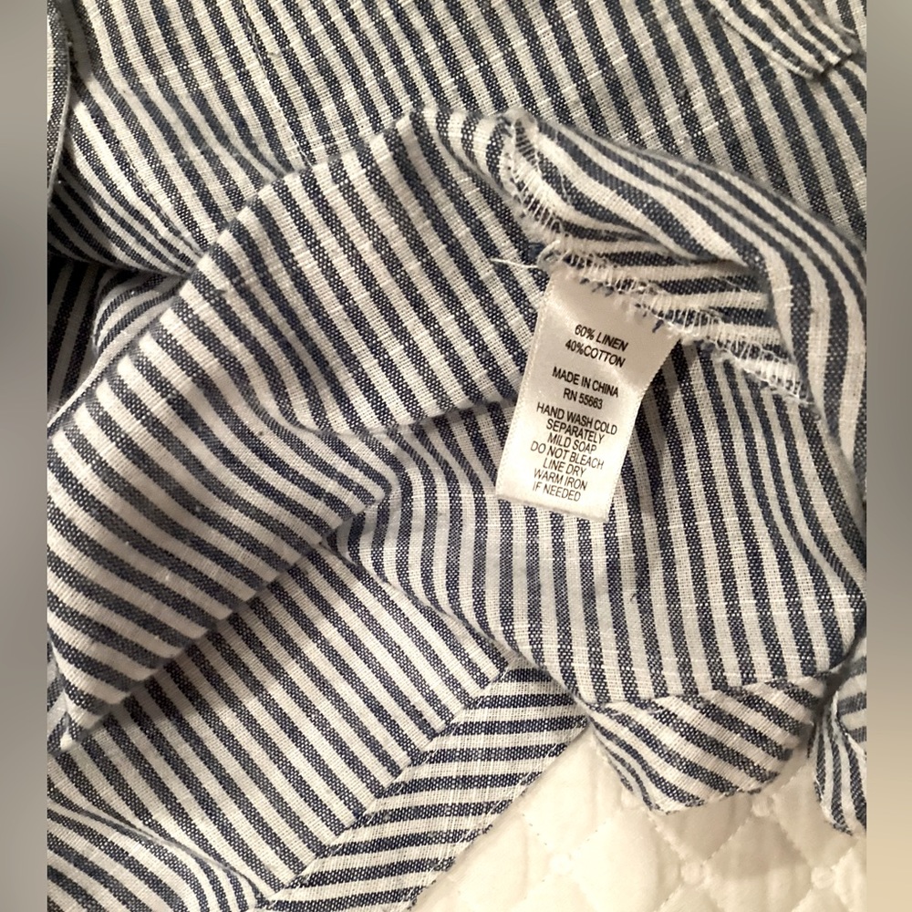Sigrid Olsen Gray Striped Utility Jacket - Picture 8 of 11